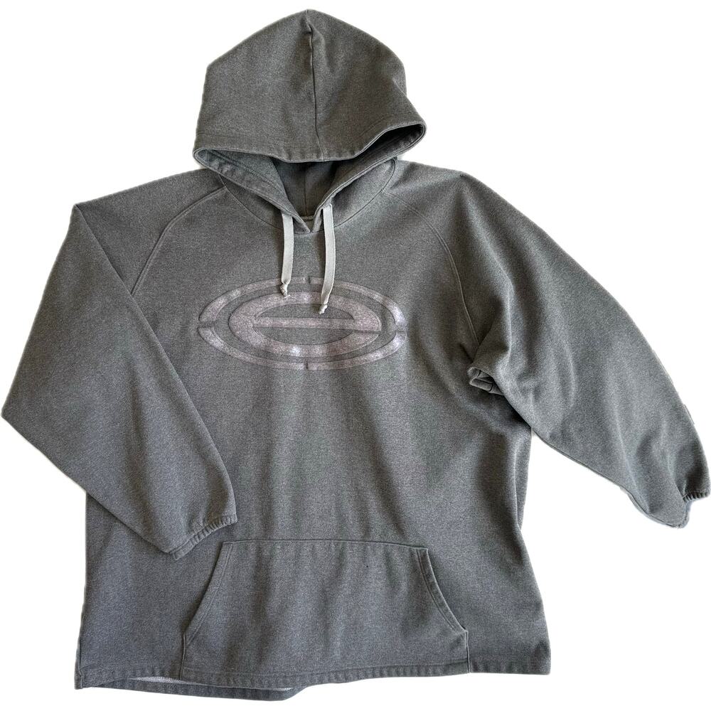 ELITE SPORTS USA Made Hoodie Fleece Sweatshirt Jacket Men's Size L Gray